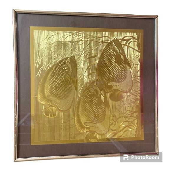 Vintage French Engraving by J Hardelin Foil Art Picture/Wall Decor - Picture 2 of 11